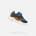 Geox Respira pantofi baieti Ciufciuf 20-27 Light Navy/Orange