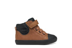 Geox Respira pantofi baieti captusiti Gisli 20-27 Brown/Black