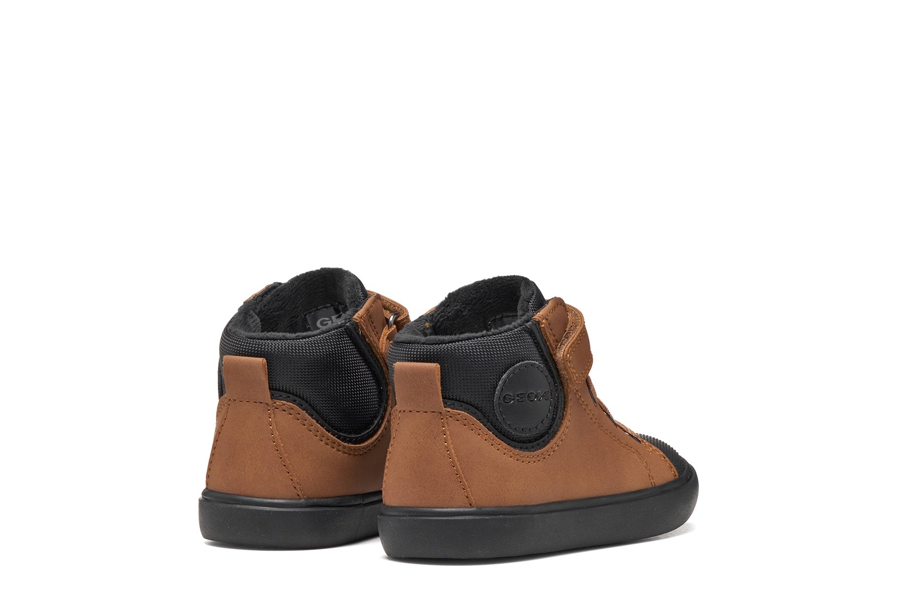 Geox Respira pantofi baieti captusiti Gisli 20-27 Brown/Black