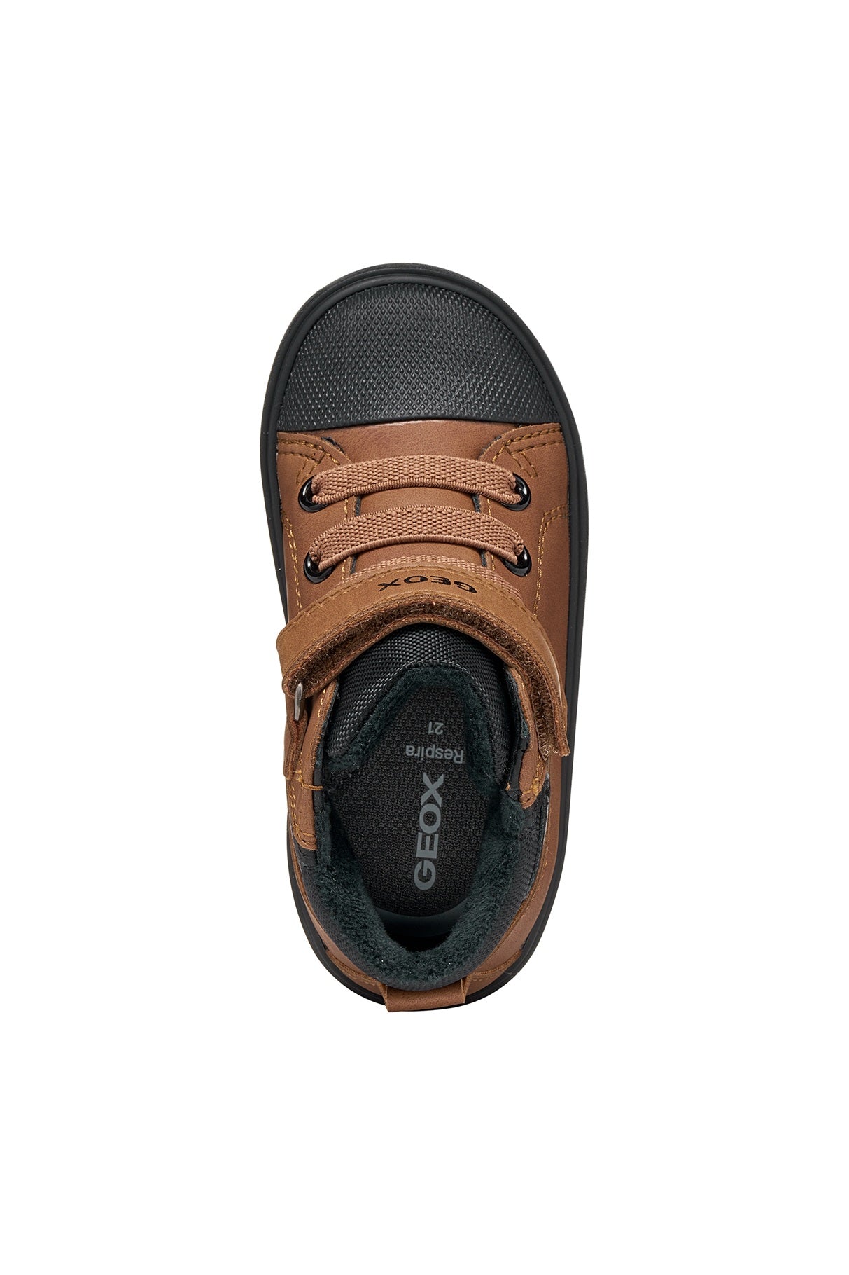 Geox Respira pantofi baieti captusiti Gisli 20-27 Brown/Black