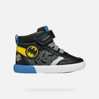 Geox Respira pantofi baieti Gisli  20-27 Batman Black/Yellow
