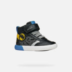 Geox Respira pantofi baieti Gisli  20-27 Batman Black/Yellow