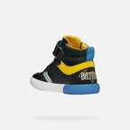 Geox Respira pantofi baieti Gisli  20-27 Batman Black/Yellow