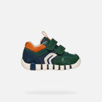 Geox Respira pantofi baieti Iupidoo 18-26 Forest/Orange