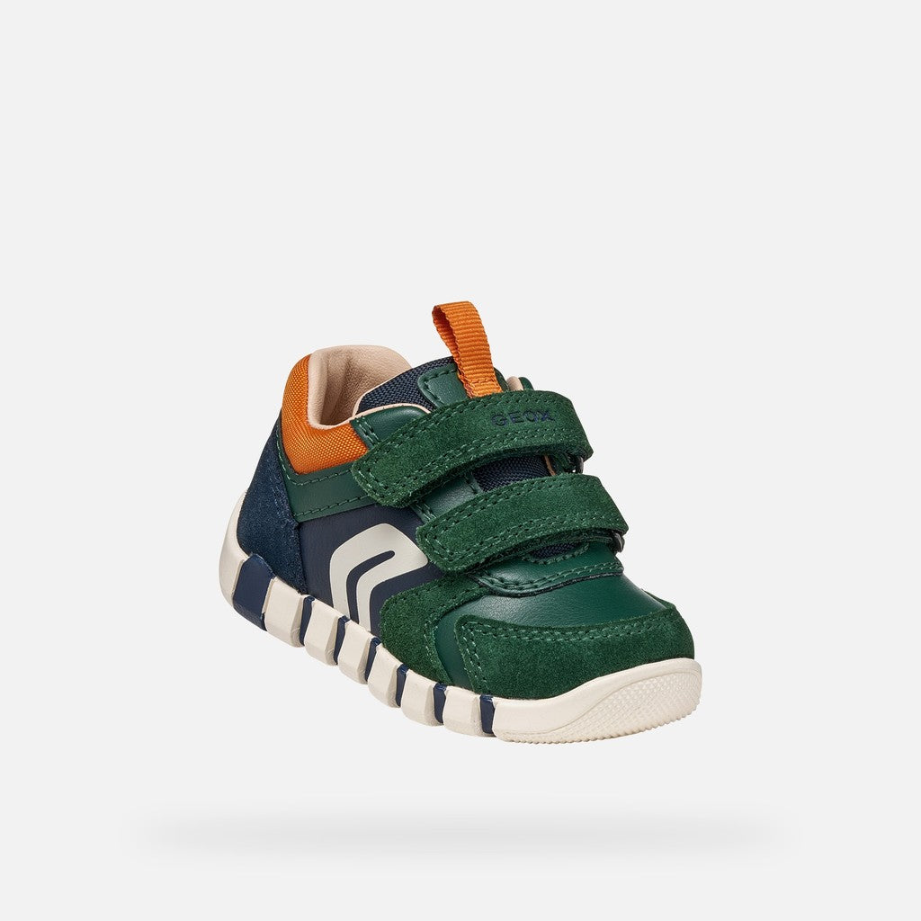 Geox Respira pantofi baieti Iupidoo 18-26 Forest/Orange