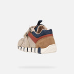 Geox Respira pantofi baieti Iupidoo 18-26 Light Taupe/Orange