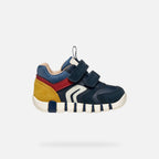 Geox Respira pantofi baieti Iupidoo 18-26 Navy/Dark Red