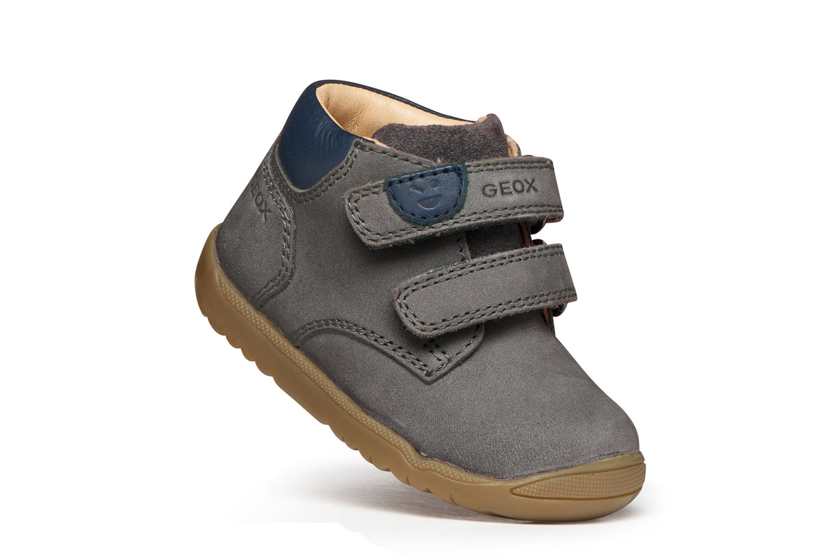 Geox Respira pantofi baieti Macchia Baby 18-26 Grey/Navy