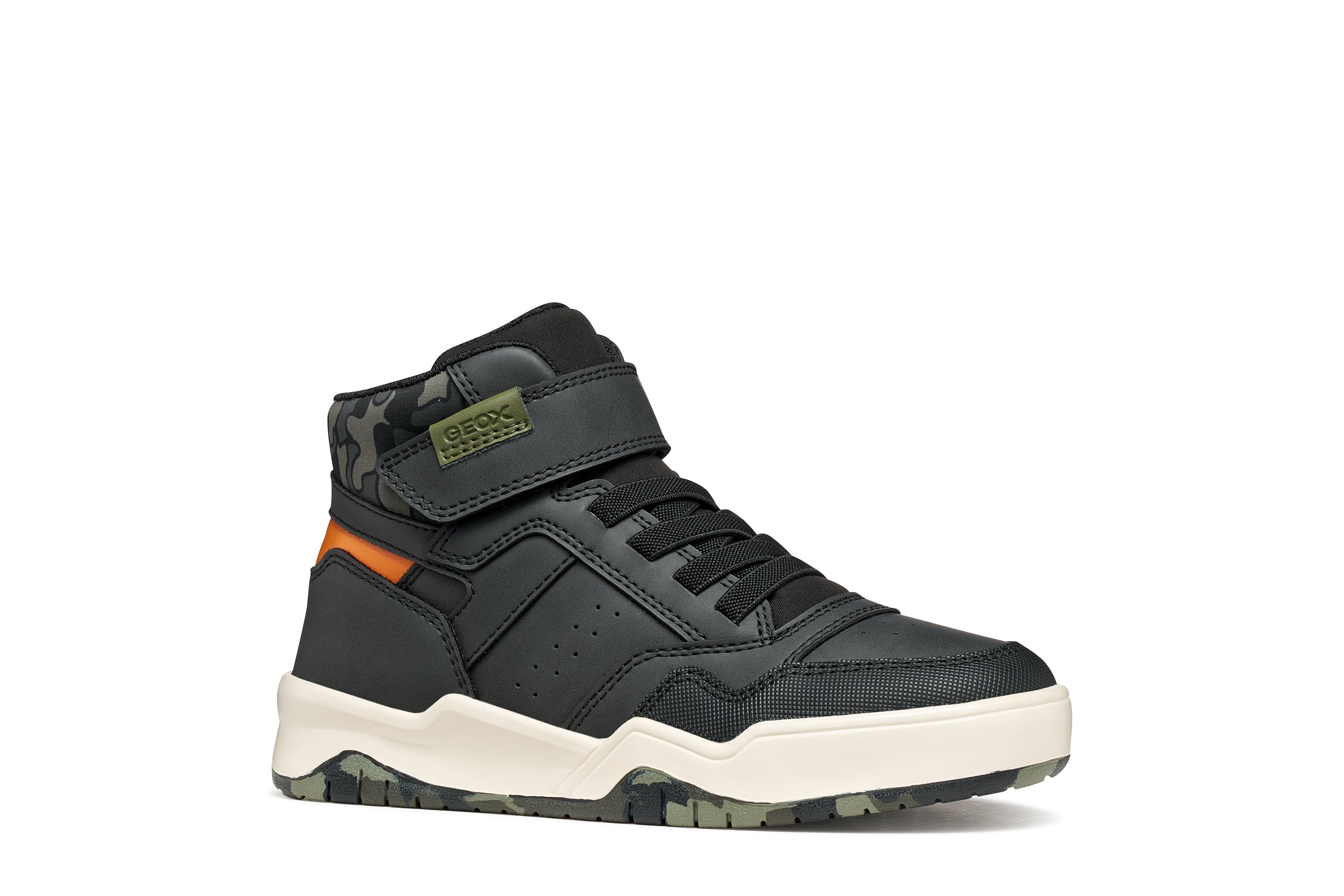 Geox Respira pantofi baieti Perth 28-39 Black/Camuflage