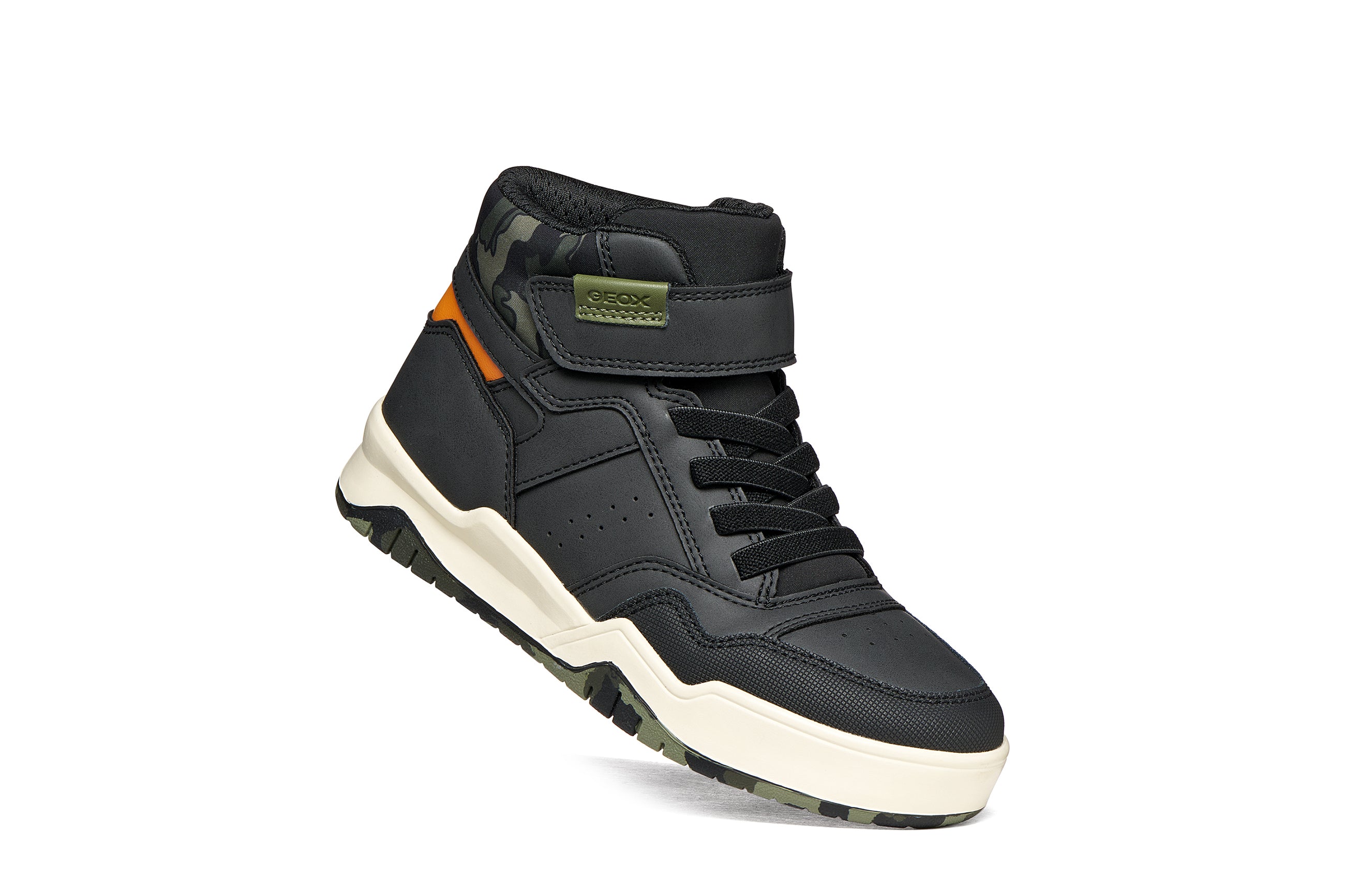 Geox Respira pantofi baieti Perth 28-39 Black/Camuflage