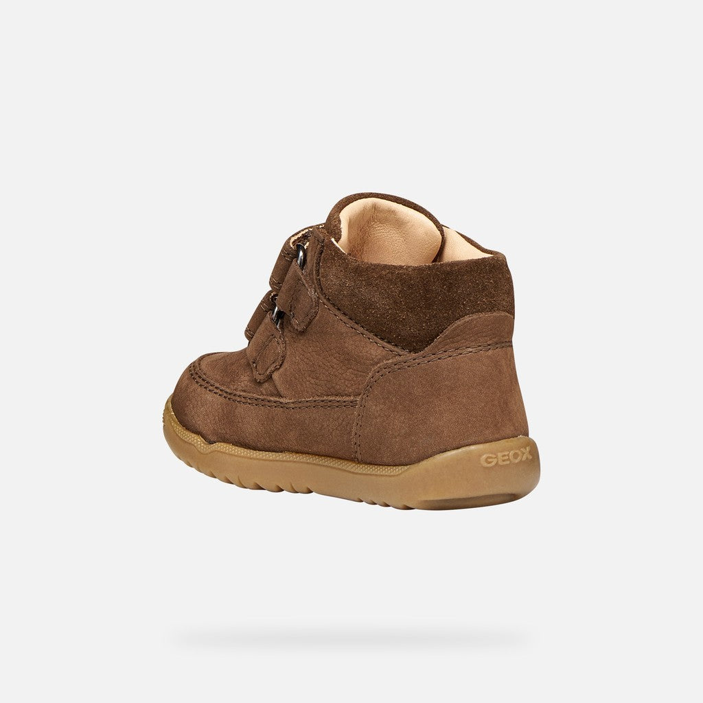 Geox Respira pantofi baieti Macchia 18-26 Dark Brown