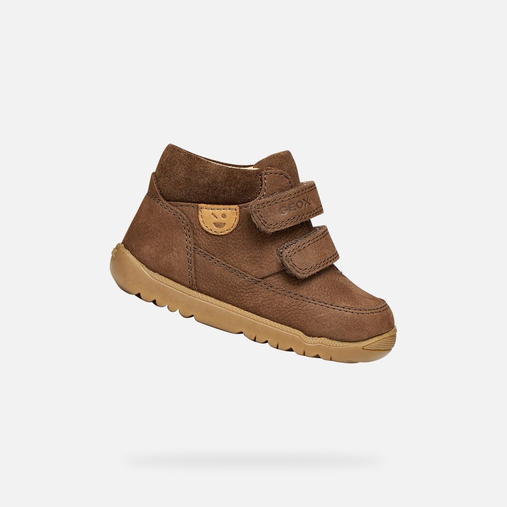 Geox Respira pantofi baieti Macchia 18-26 Dark Brown