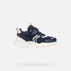 Geox Respira pantofi baieti sport Loftus 31-38 Navy/Red