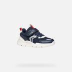 Geox Respira pantofi baieti sport Loftus 31-38 Navy/Red