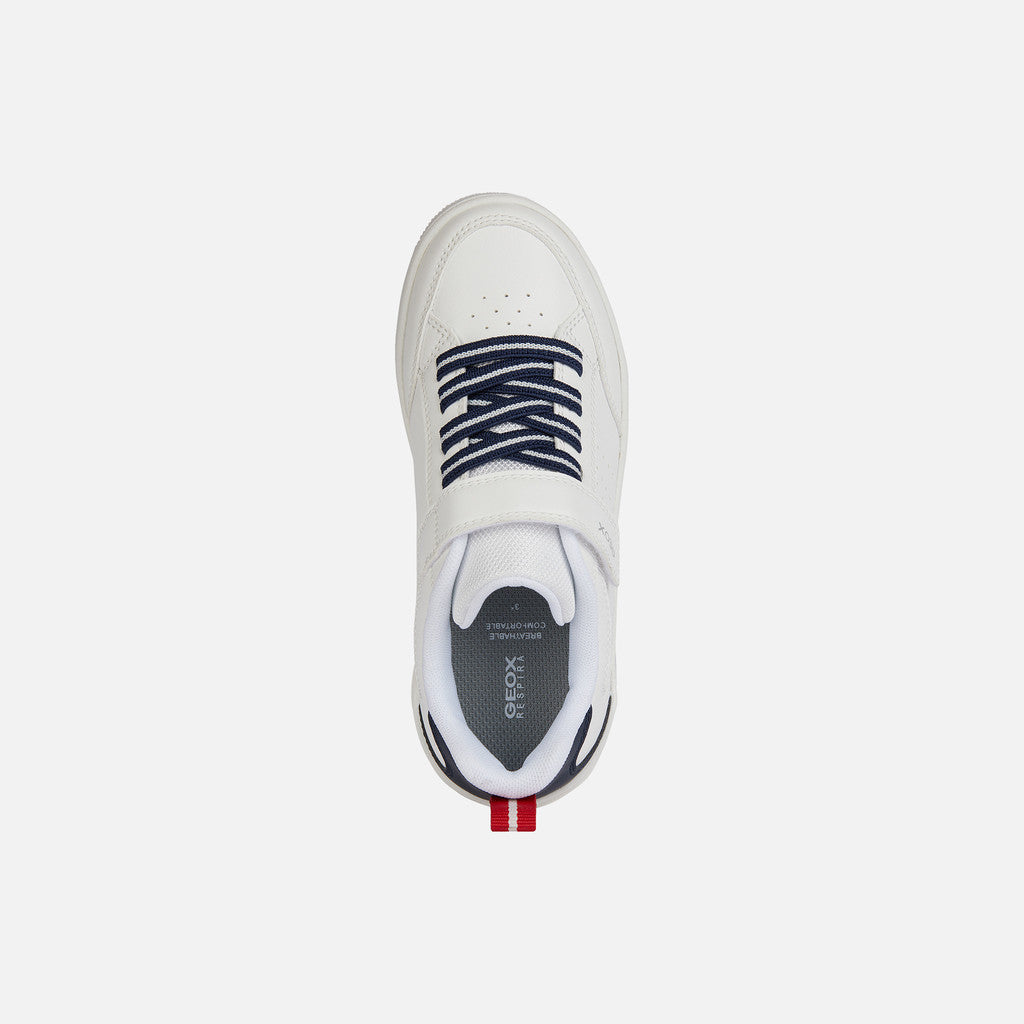 Geox Respira pantofi baieti sport Washiba 26-37 White/Navy