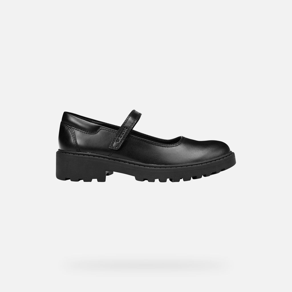 Geox Respira pantofi eleganti fete pentru scoala Casey 28-37 Black