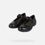 Geox Respira pantofi eleganti fete pentru scoala Casey 28-37 Black