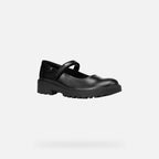 Geox Respira pantofi eleganti fete pentru scoala Casey 28-37 Black