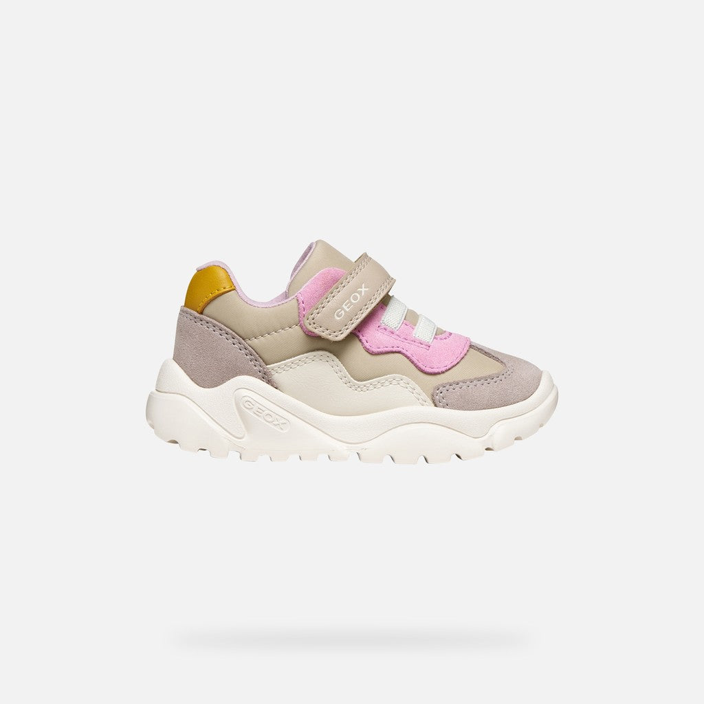 Geox Respira pantofi fete Ciufciuf 20-27 Beige/Dark Pink