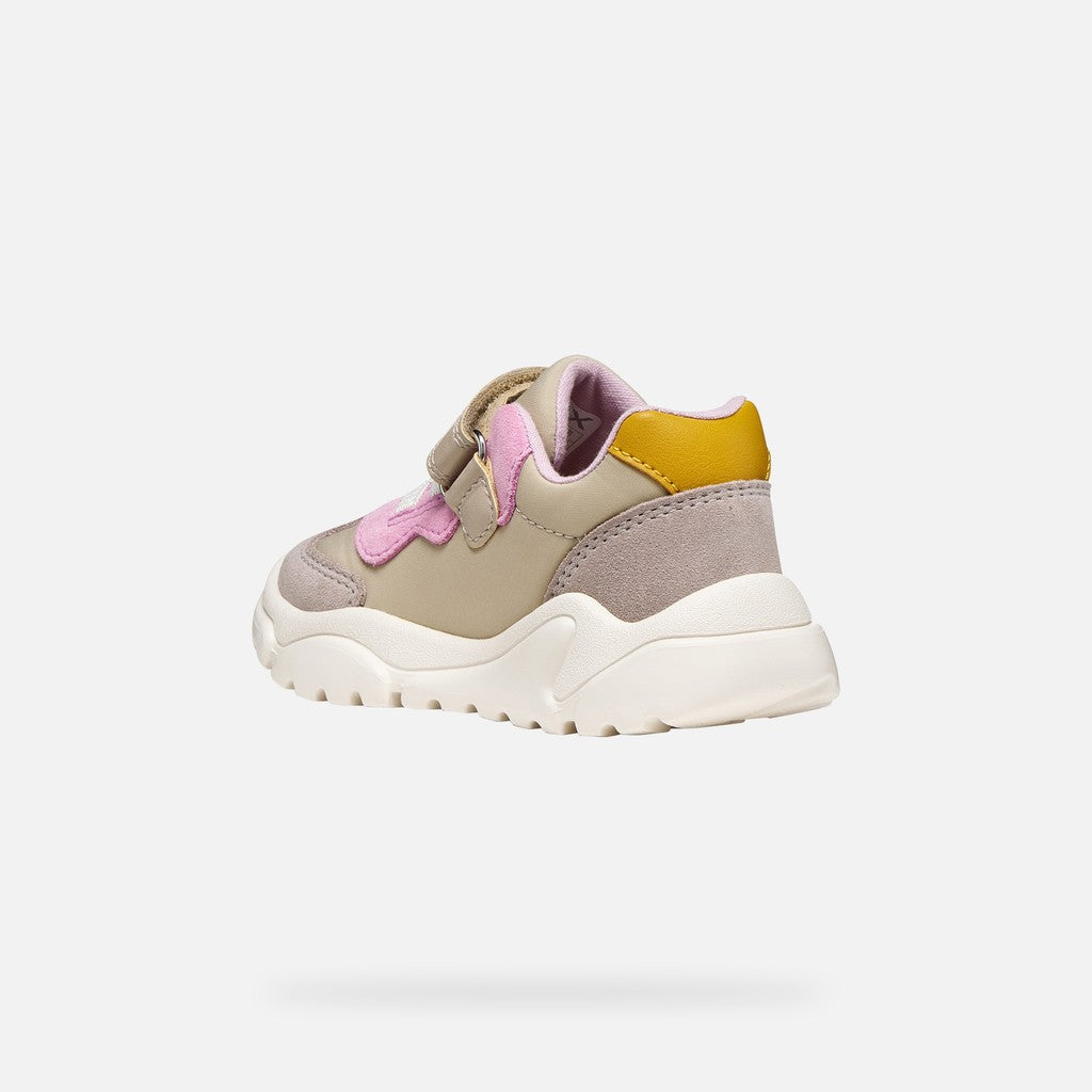 Geox Respira pantofi fete Ciufciuf 20-27 Beige/Dark Pink