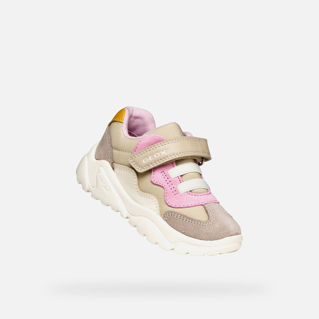 Geox Respira pantofi fete Ciufciuf 20-27 Beige/Dark Pink
