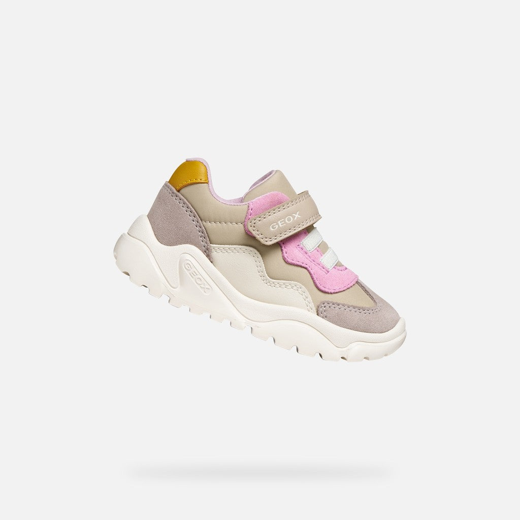 Geox Respira pantofi fete Ciufciuf 20-27 Beige/Dark Pink