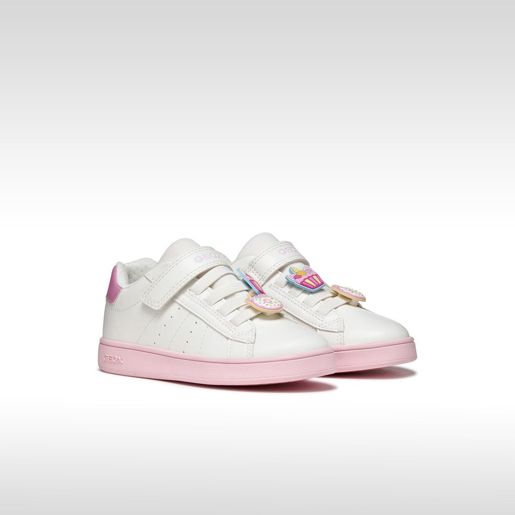 Geox Respira pantofi fete Eclyper 33-37 White/Dark Pink