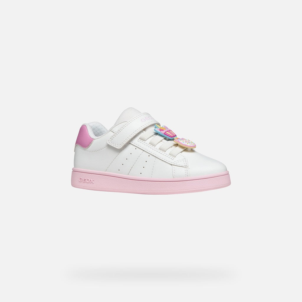 Geox Respira pantofi fete Eclyper 33-37 White/Dark Pink