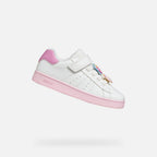 Geox Respira pantofi fete Eclyper 33-37 White/Dark Pink