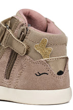 Geox Respira pantofi fete Gisli 20-27 Dark Beige caprioara