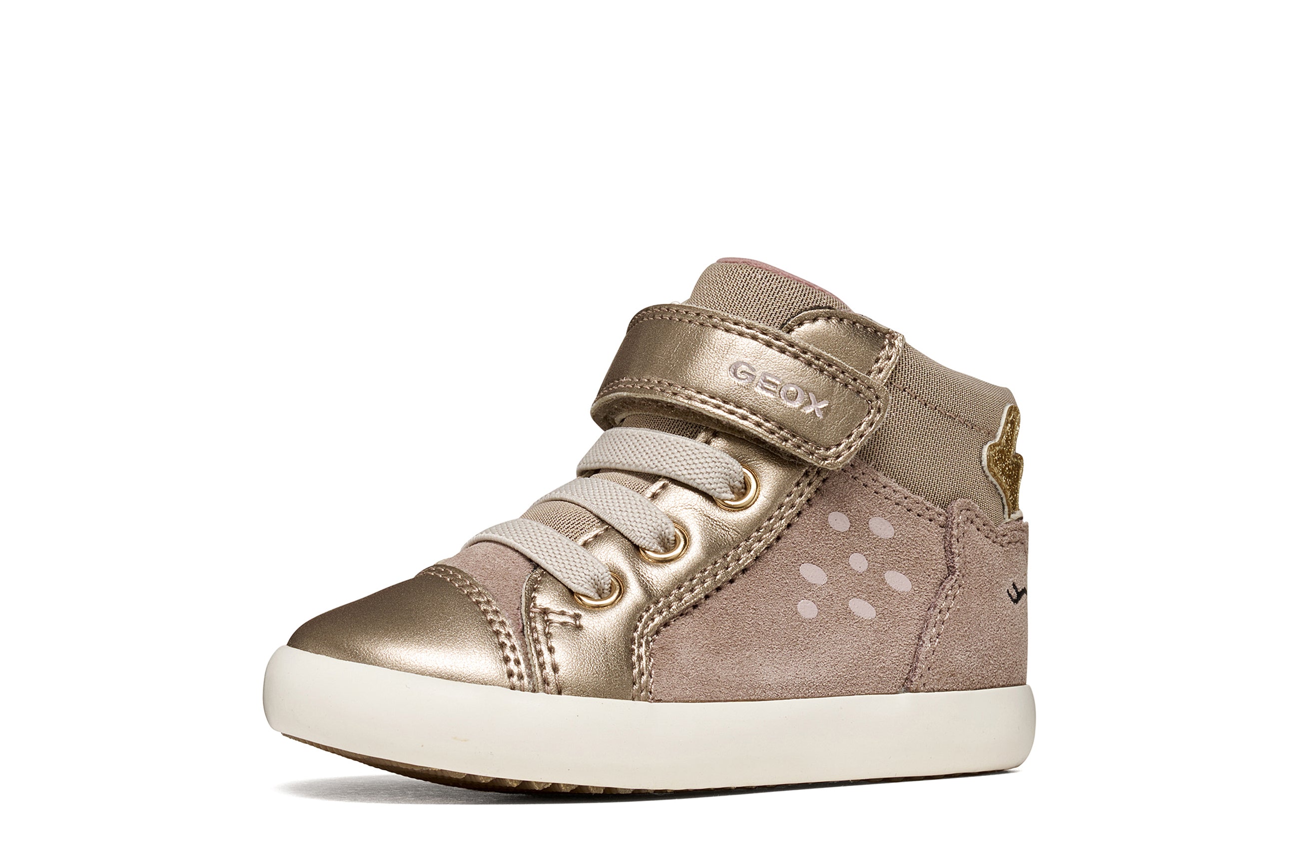 Geox Respira pantofi fete Gisli 20-27 Dark Beige caprioara