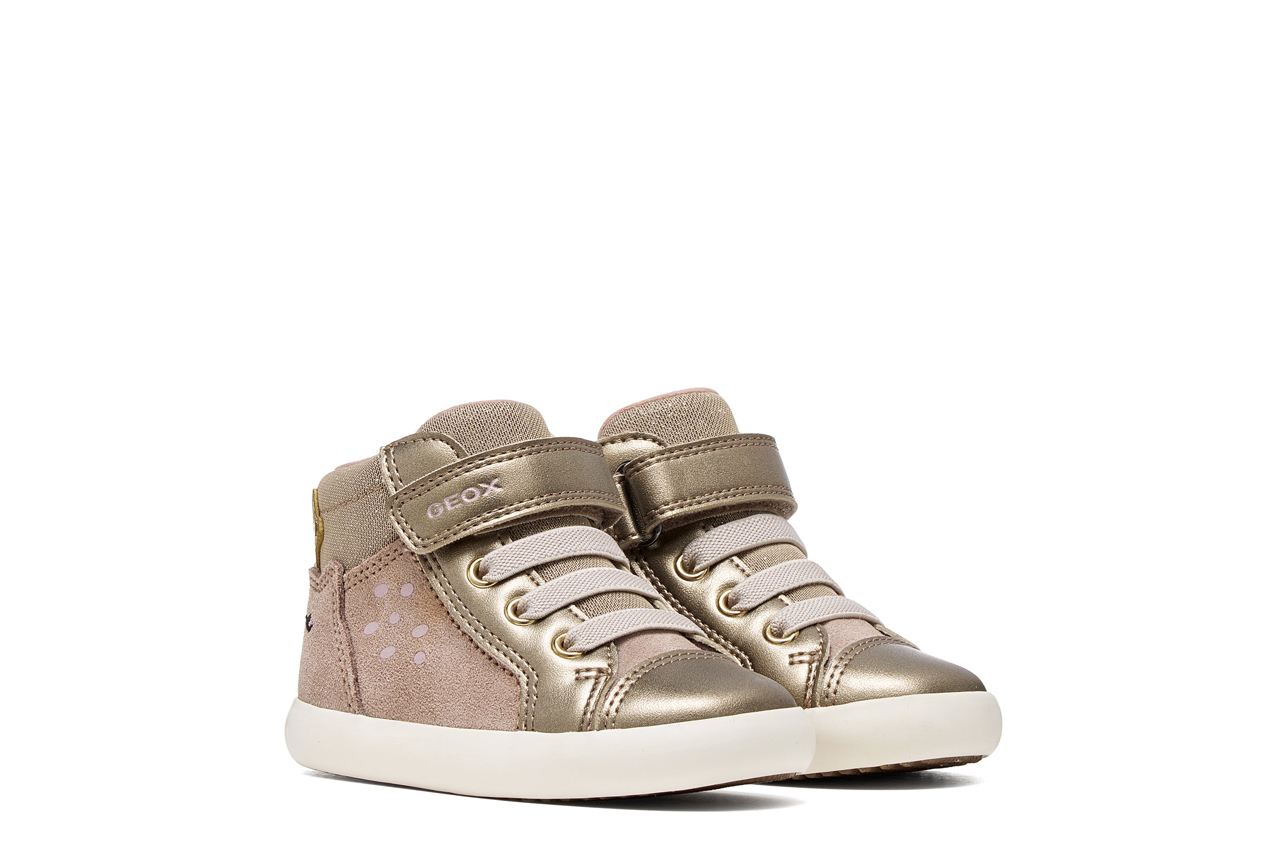 Geox Respira pantofi fete Gisli 20-27 Dark Beige caprioara