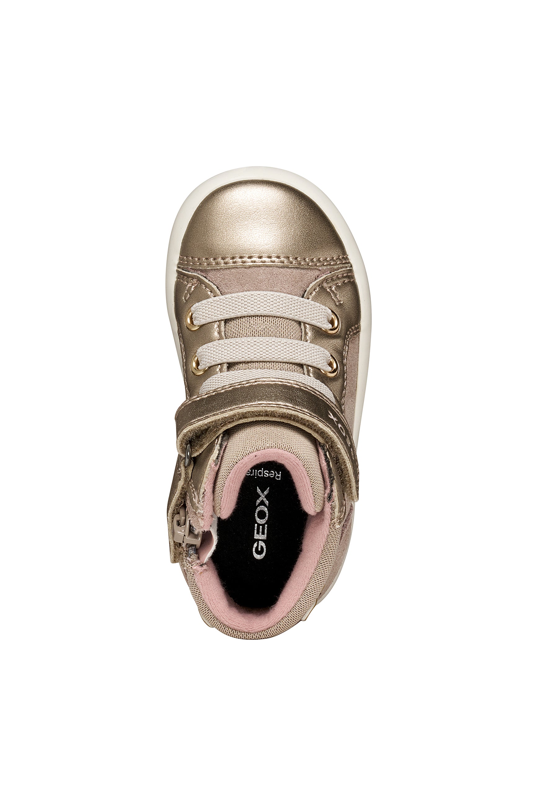 Geox Respira pantofi fete Gisli 20-27 Dark Beige caprioara