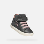 Geox Respira pantofi fete Gisli 20-27 Dark grey caprioara
