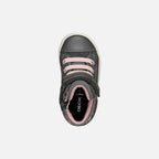 Geox Respira pantofi fete Gisli 20-27 Dark grey caprioara