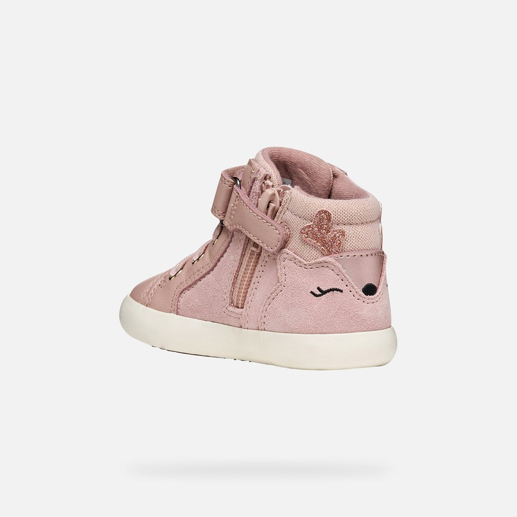Geox Respira pantofi fete Gisli 20-27 Old Rose caprioara