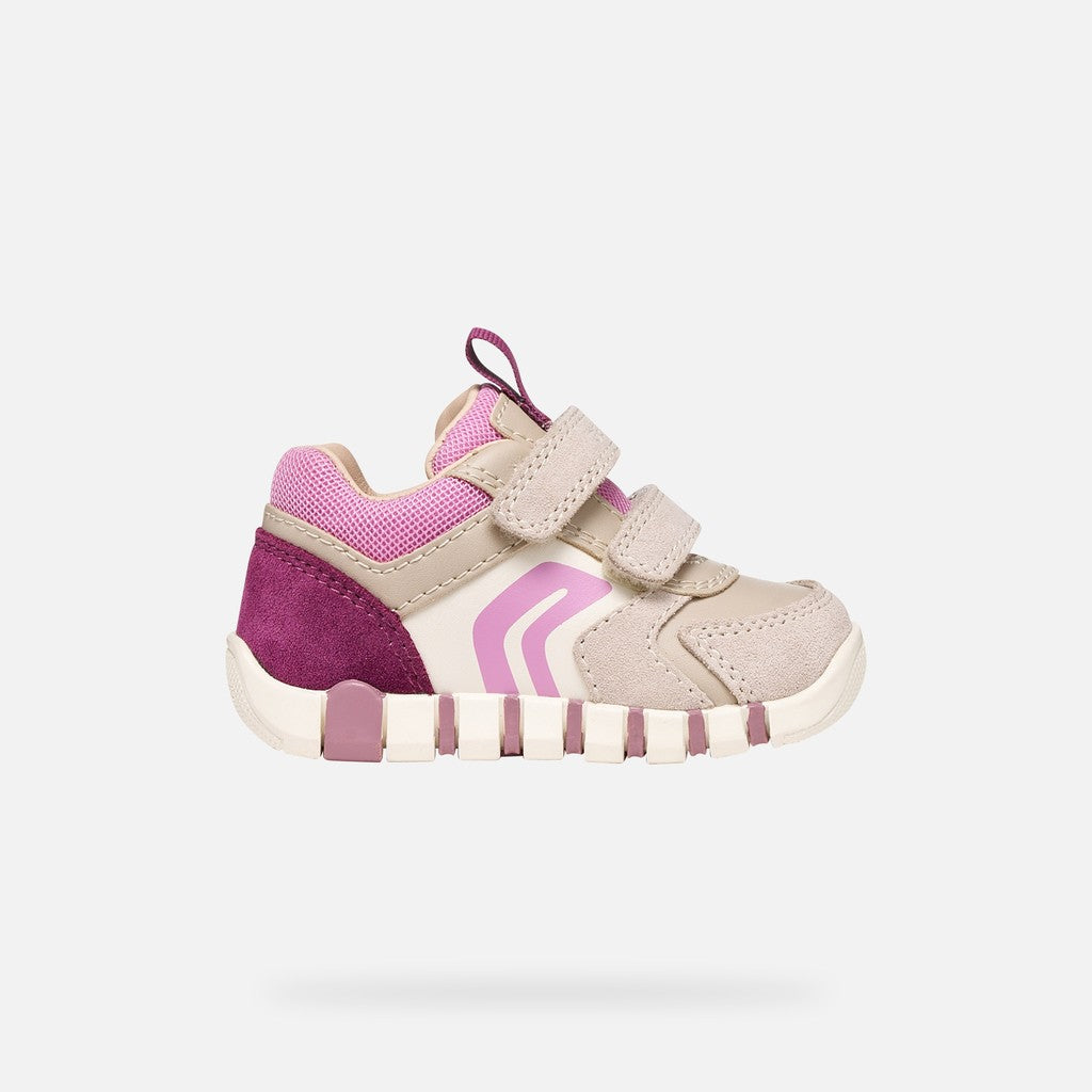 Geox Respira pantofi fete Iupidoo 18-26 Beige/Dark Pink