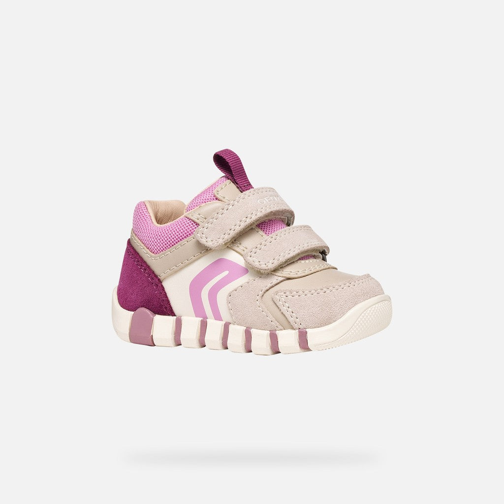 Geox Respira pantofi fete Iupidoo 18-26 Beige/Dark Pink