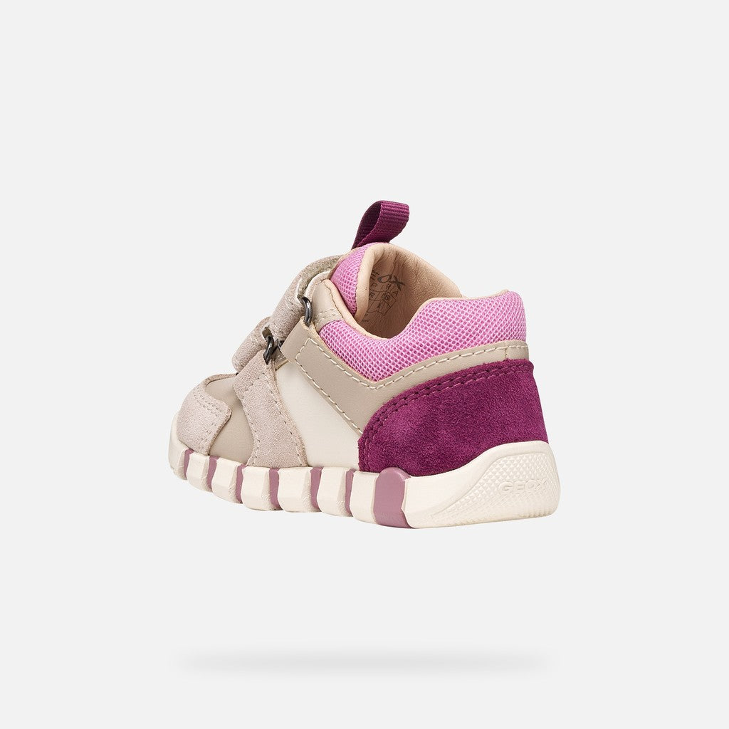 Geox Respira pantofi fete Iupidoo 18-26 Beige/Dark Pink