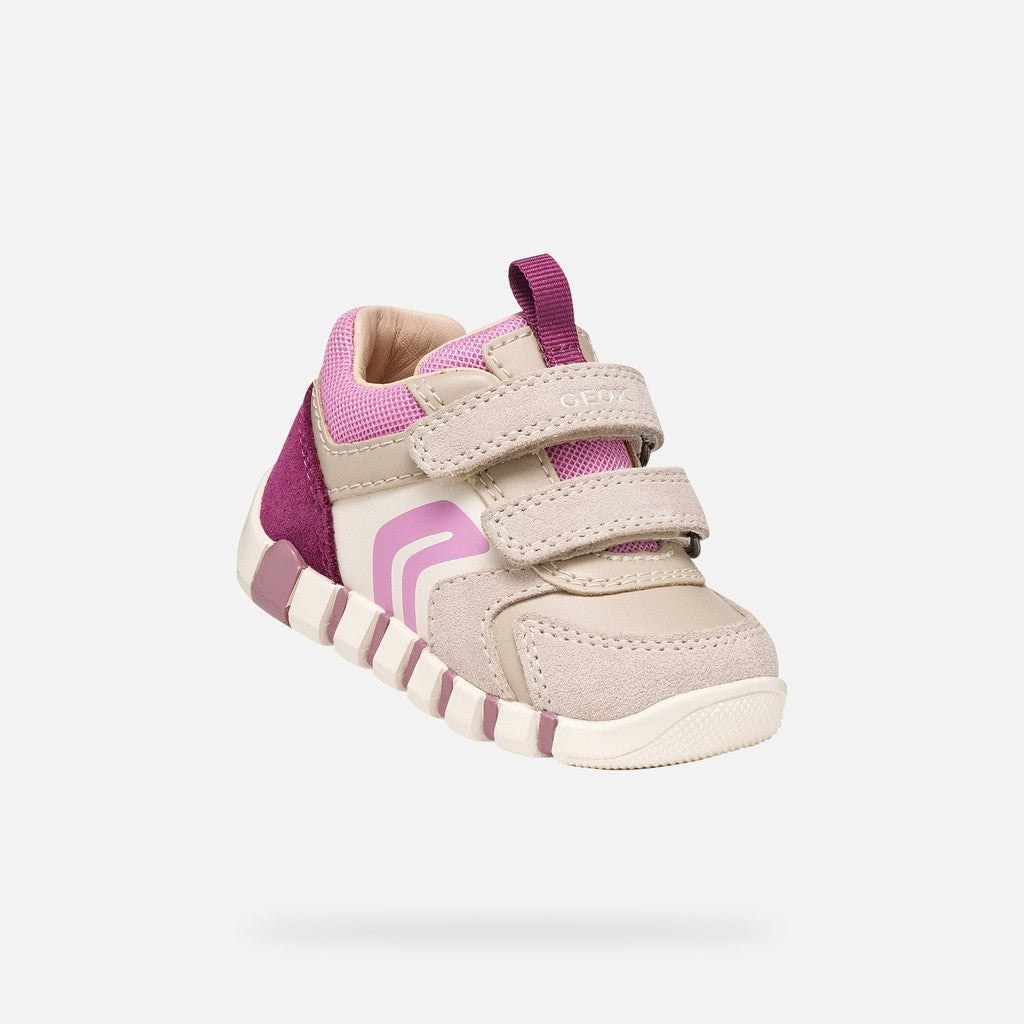 Geox Respira pantofi fete Iupidoo 18-26 Beige/Dark Pink