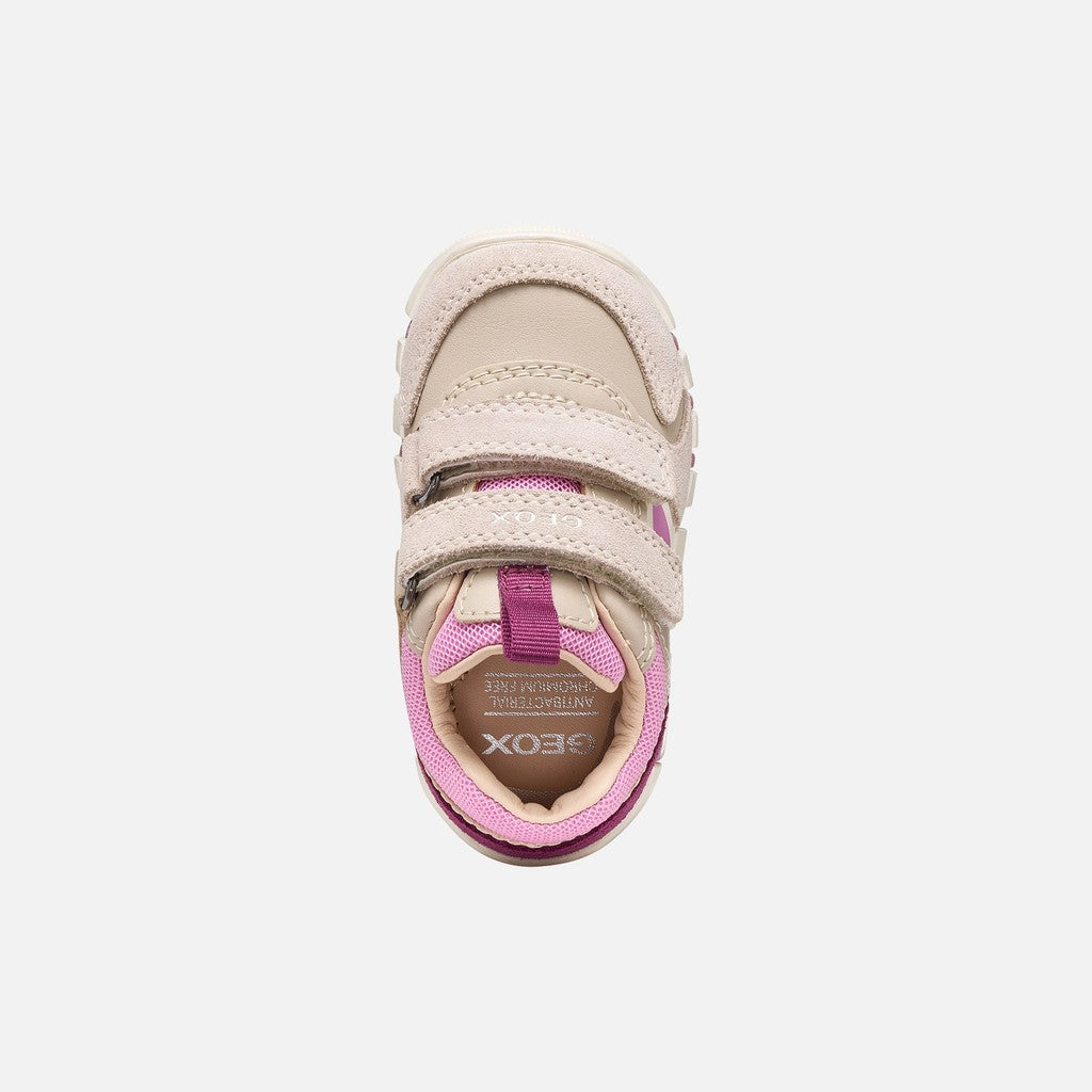 Geox Respira pantofi fete Iupidoo 18-26 Beige/Dark Pink