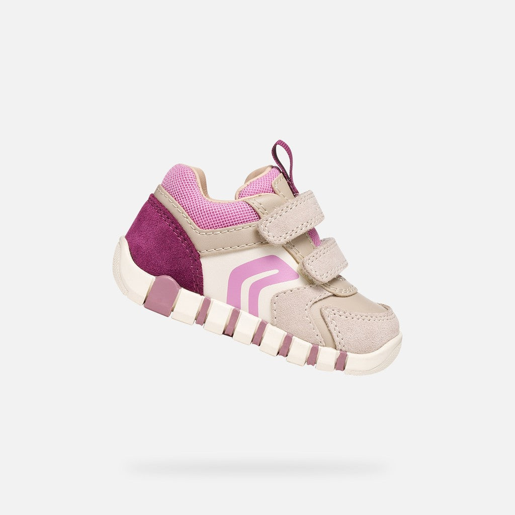 Geox Respira pantofi fete Iupidoo 18-26 Beige/Dark Pink
