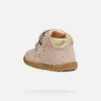 Geox Respira pantofi fete Macchia 18-26 Dark Beige cu stelute