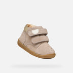 Geox Respira pantofi fete Macchia 18-26 Dark Beige cu stelute