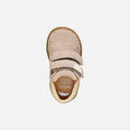 Geox Respira pantofi fete Macchia 18-26 Dark Beige cu stelute