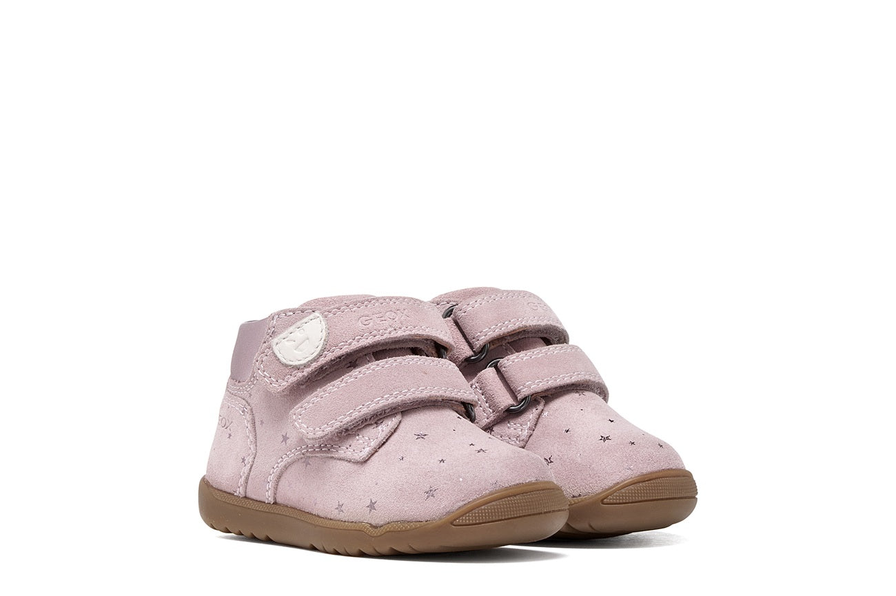 Geox Respira pantofi fete Macchia 18-26 Old Rose cu stelute