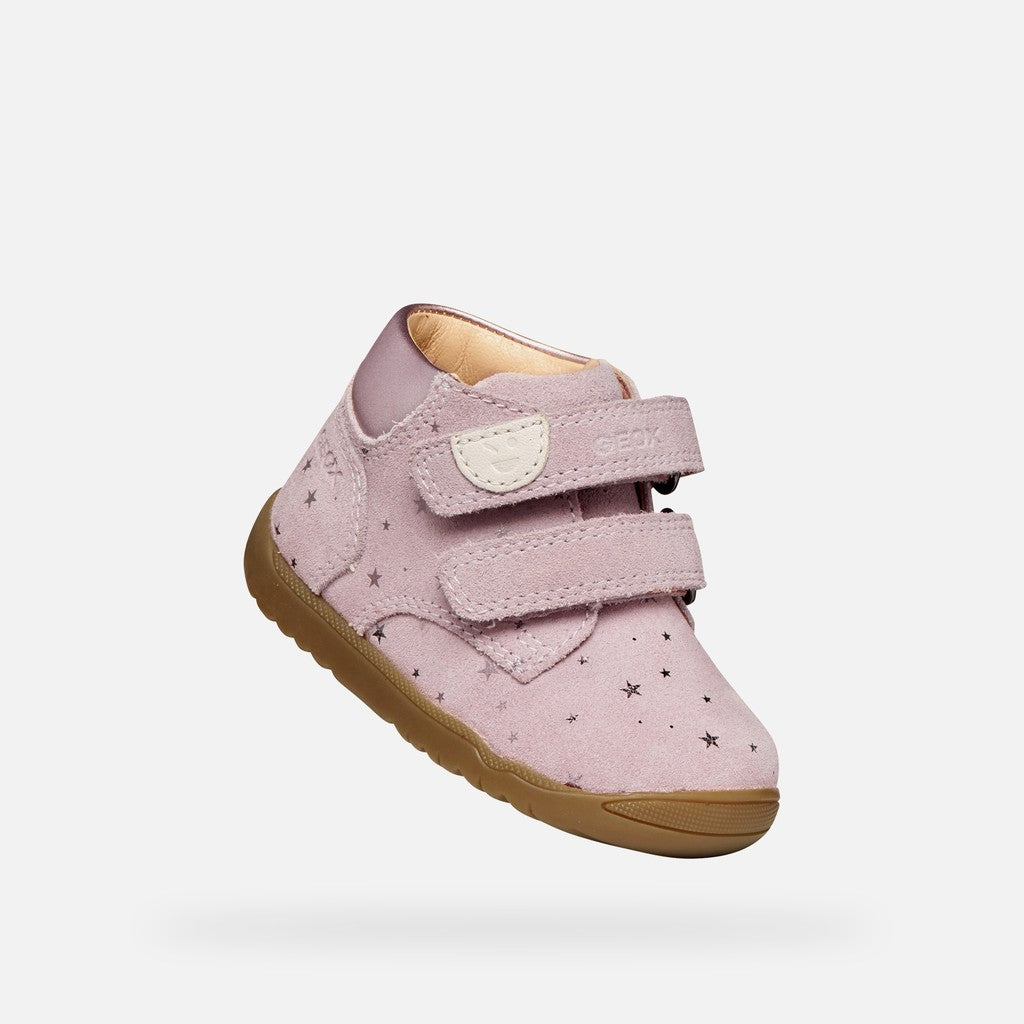 Geox Respira pantofi fete Macchia 18-26 Old Rose cu stelute