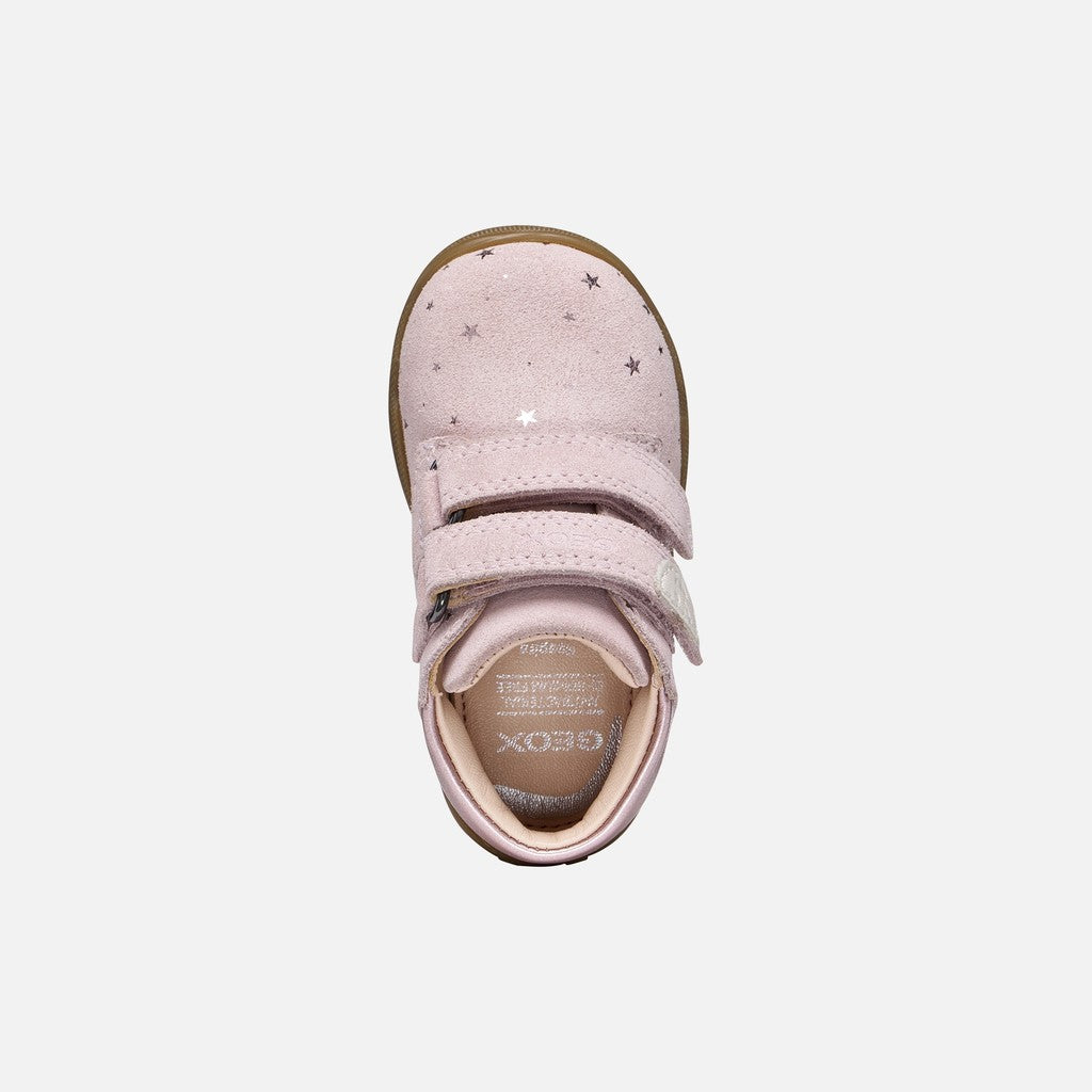 Geox Respira pantofi fete Macchia 18-26 Old Rose cu stelute