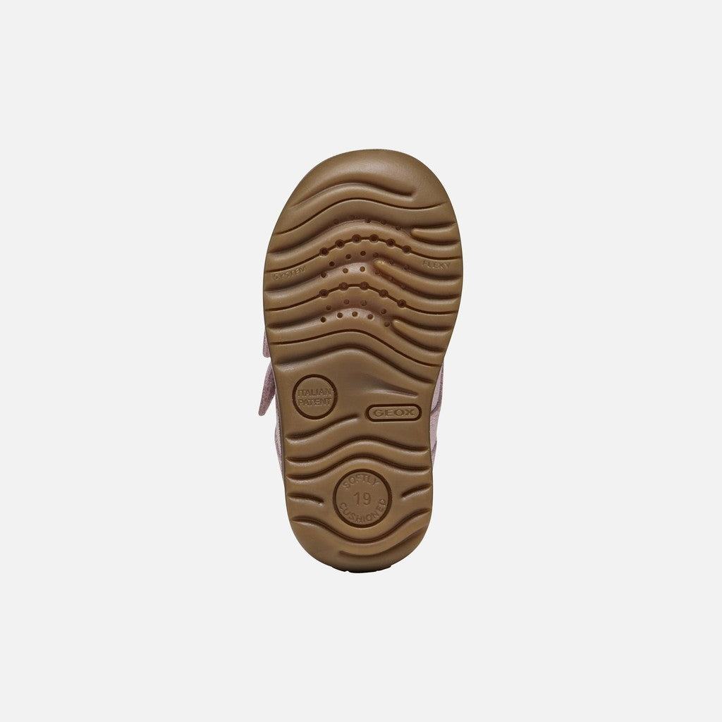 Geox Respira pantofi fete Macchia 18-26 Old Rose cu stelute