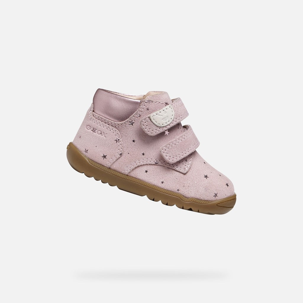 Geox Respira pantofi fete Macchia 18-26 Old Rose cu stelute